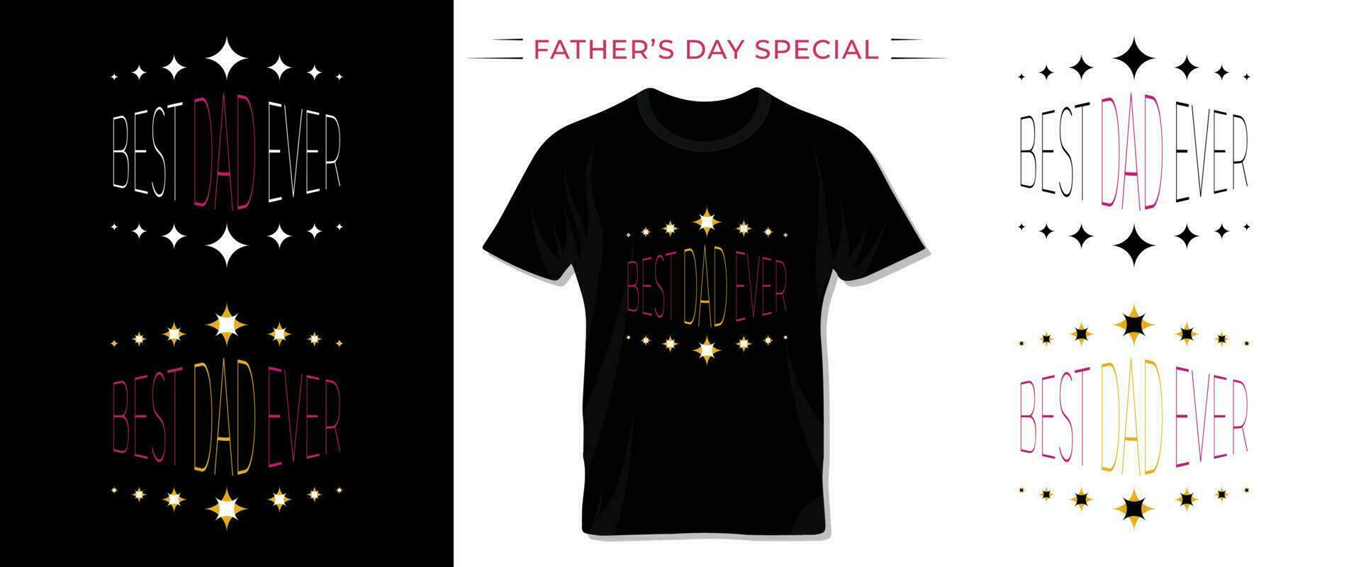 Fathers day special t shirt design. vector