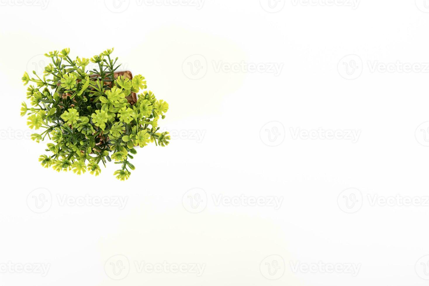 white office desk table Top view with copy space. Flat lay. photo