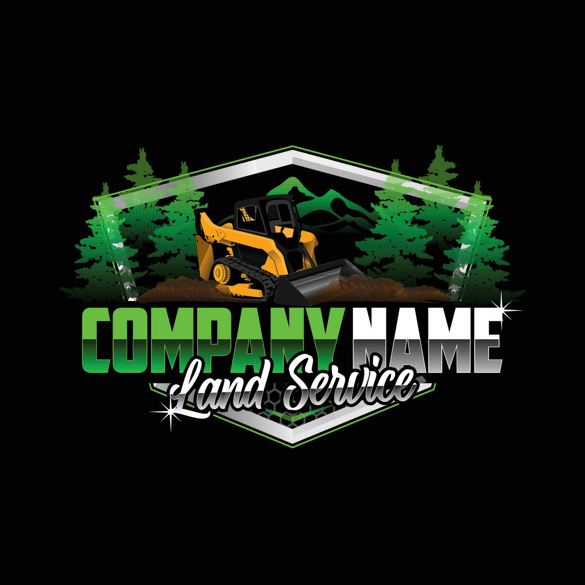 Land Service or Land Clearing Company Logo 24680621 Vector Art at Vecteezy