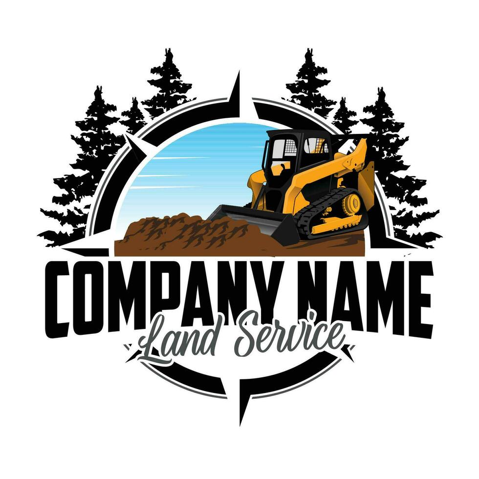 Land Service or Land Clearing Company Logo vector
