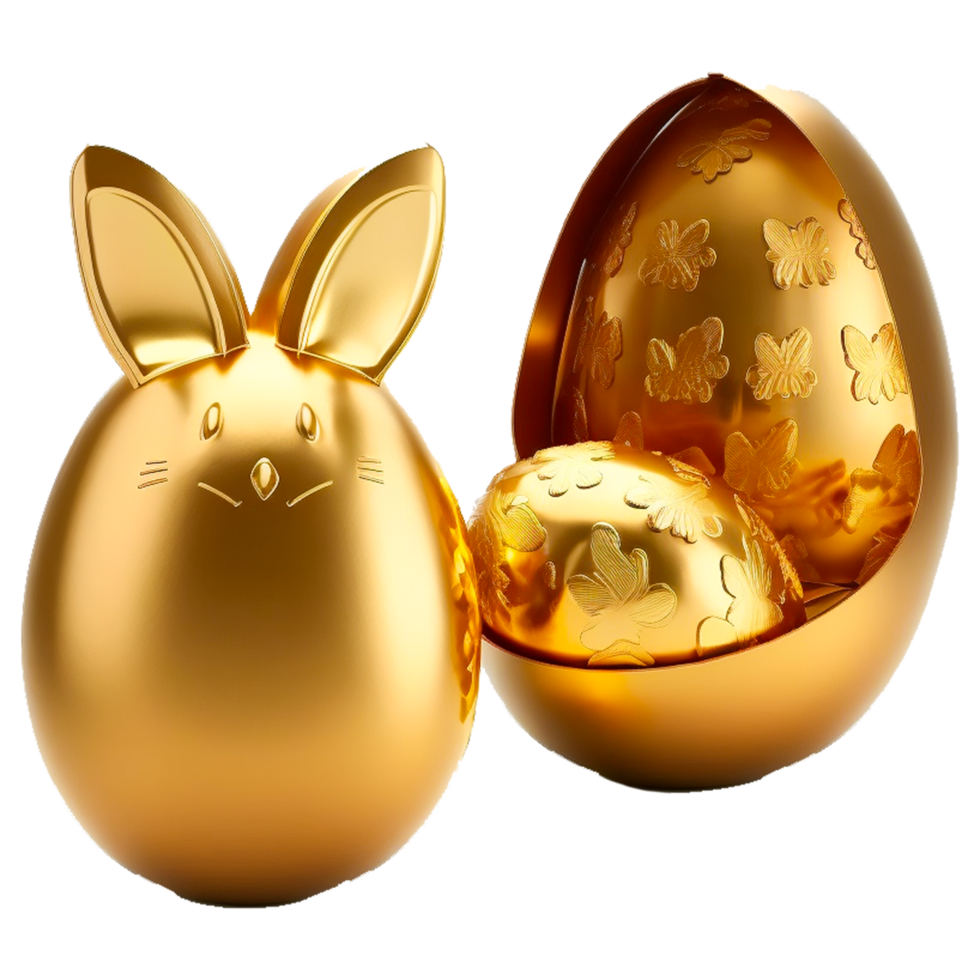 Easter Golden Eggs transparent png