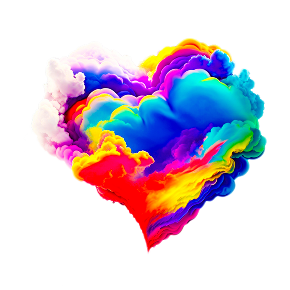 escritorio pintura corazón, pintar, corazón, color, escritorio fondo de pantalla png ai generativo