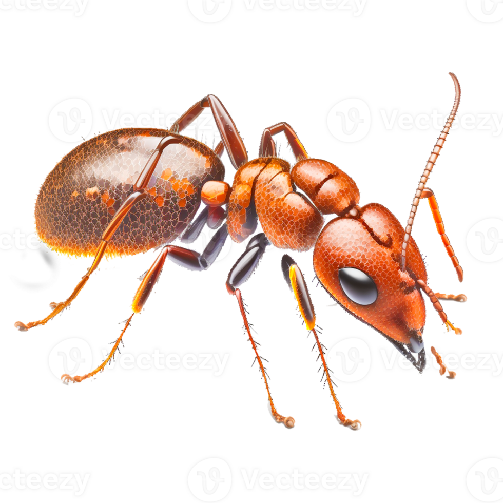 rot importiert Feuer Ameise Pest Steuerung rot Mähdrescher Ameise Insekt, rot Ameisen, Insekten, Ameise, Tier png ai generativ