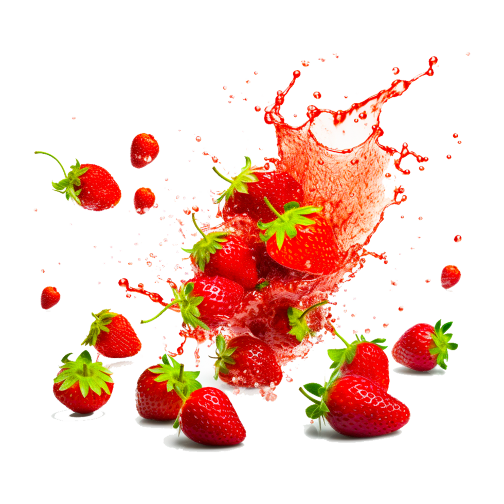 Strawberry Juice Splash png