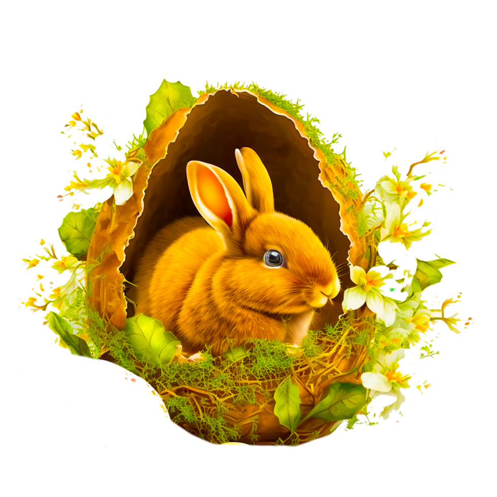 Easter Bunny In The Grass png