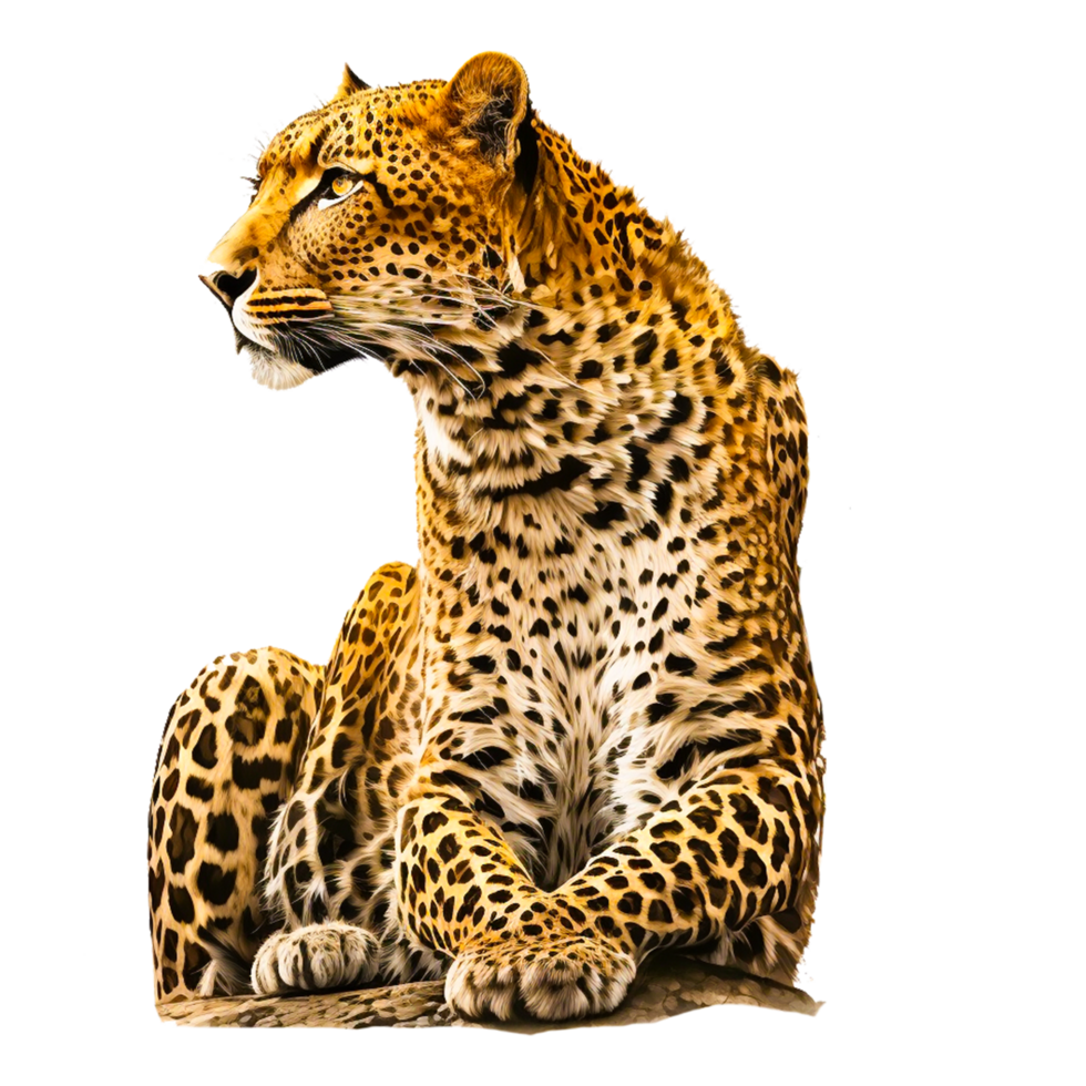 Schnee Leopard png Bilder ai generativ