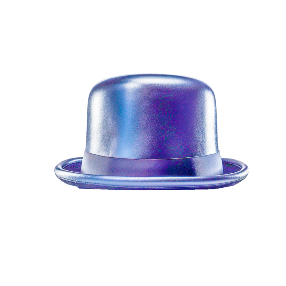 blu giocatore di bowling cappello png ai generativo