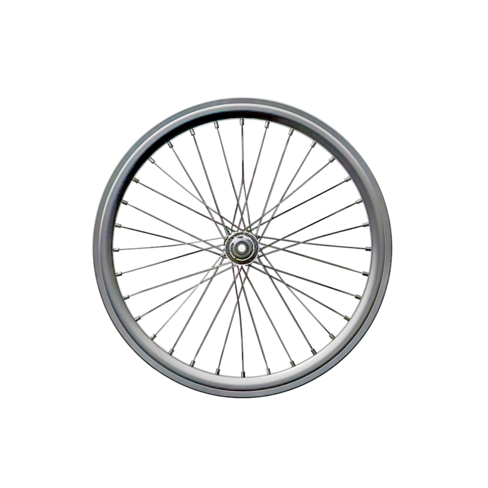 Bicycle wheel isolated on png