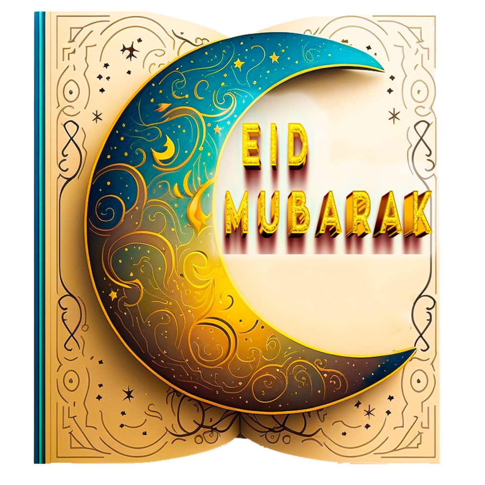 Eid Greetings PNGs for Free Download