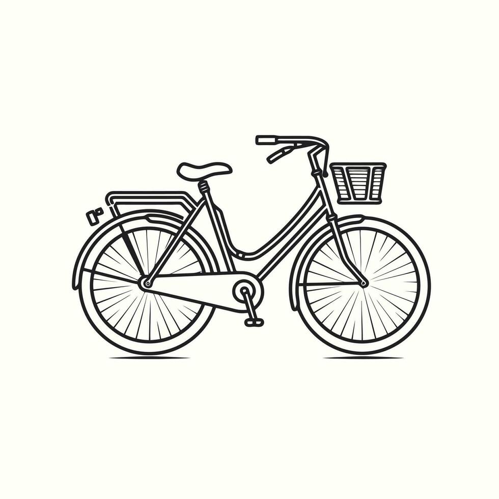 bicicleta icono diseño bicicleta ilustración vehículo dibujos animados vector gráfico