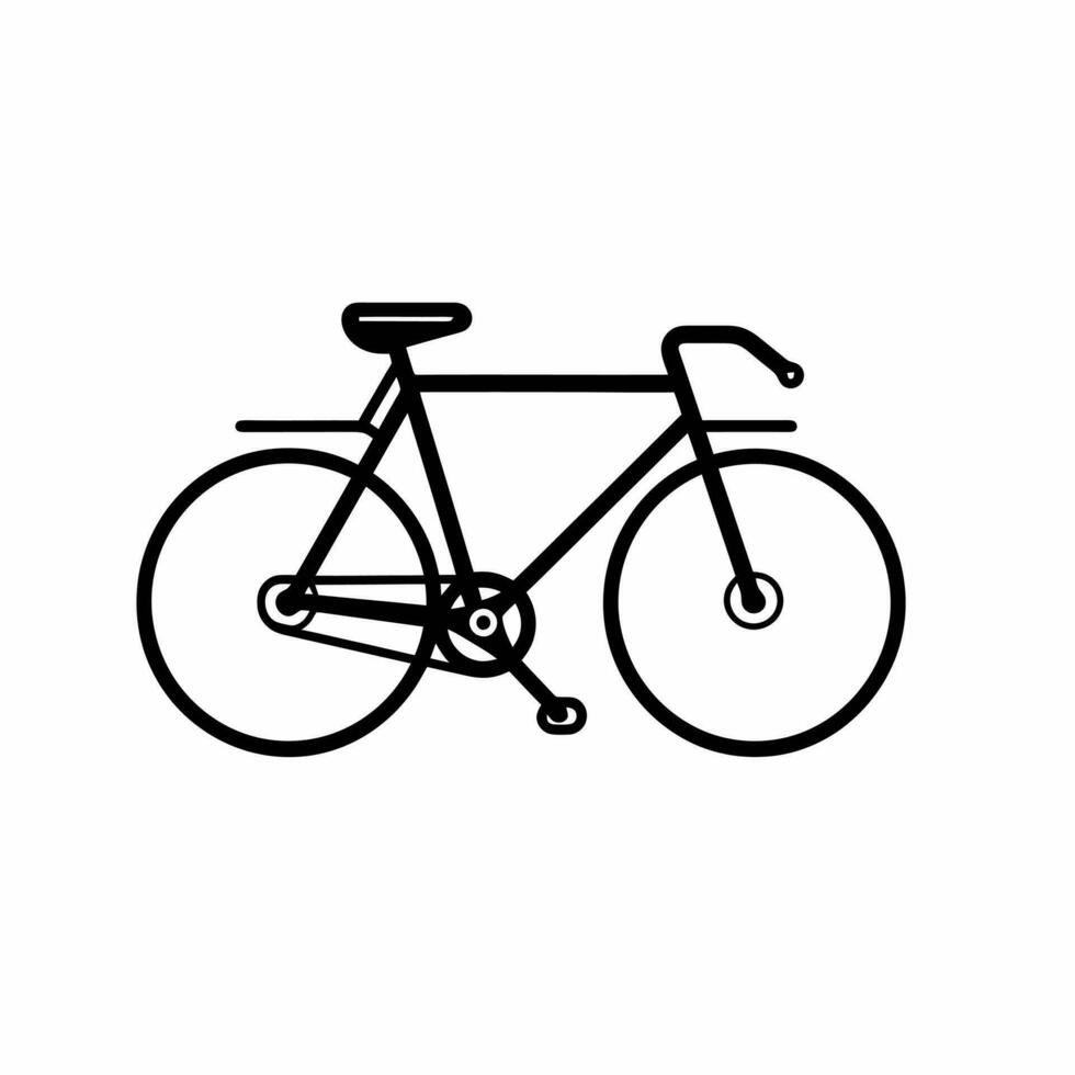 bicicleta icono diseño bicicleta ilustración vehículo dibujos animados vector gráfico