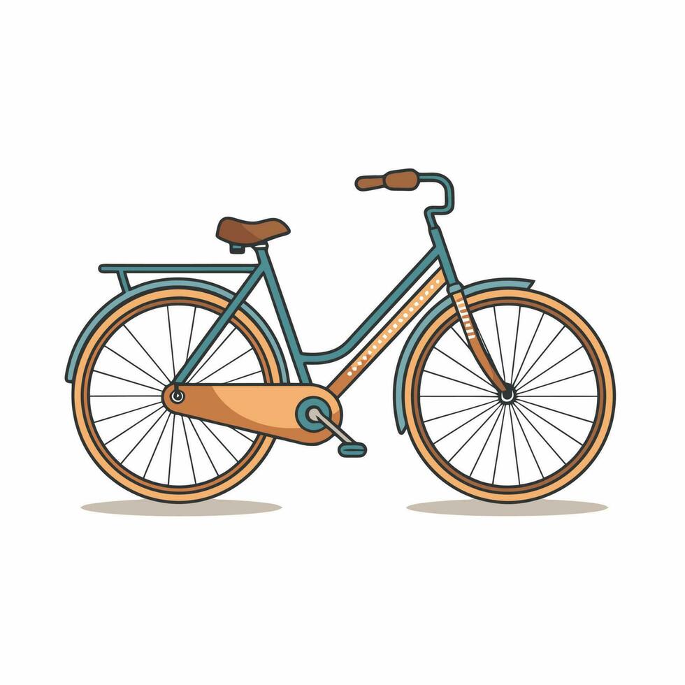 bicicleta icono diseño bicicleta ilustración vehículo dibujos animados vector gráfico