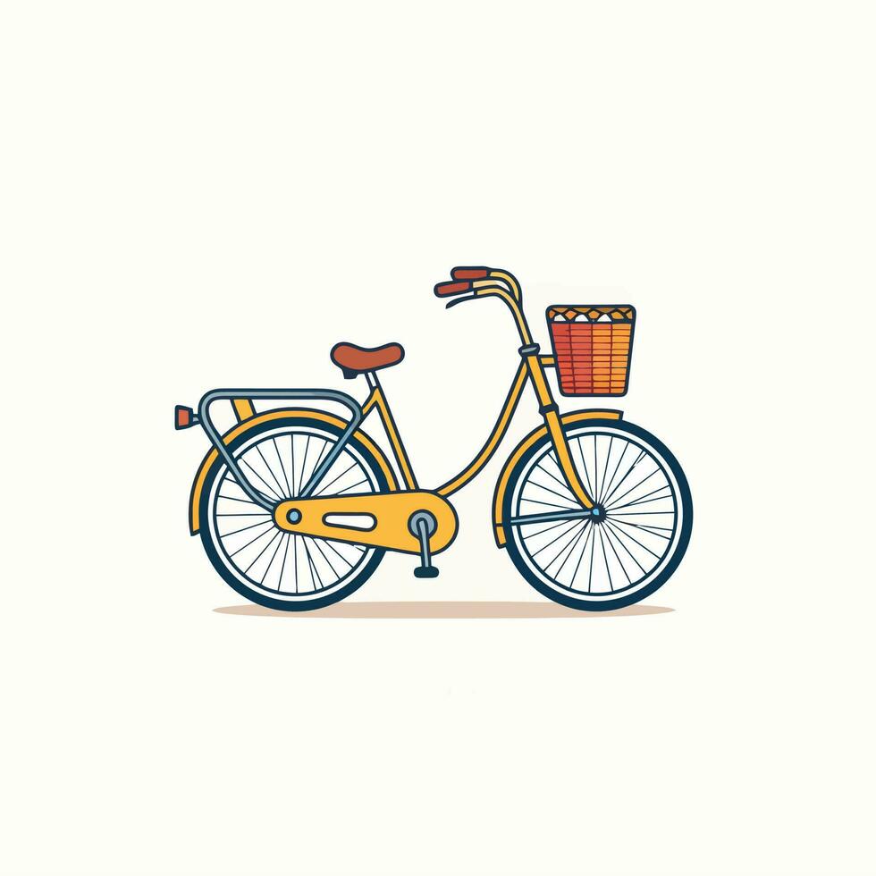 bicicleta icono diseño bicicleta ilustración vehículo dibujos animados vector gráfico