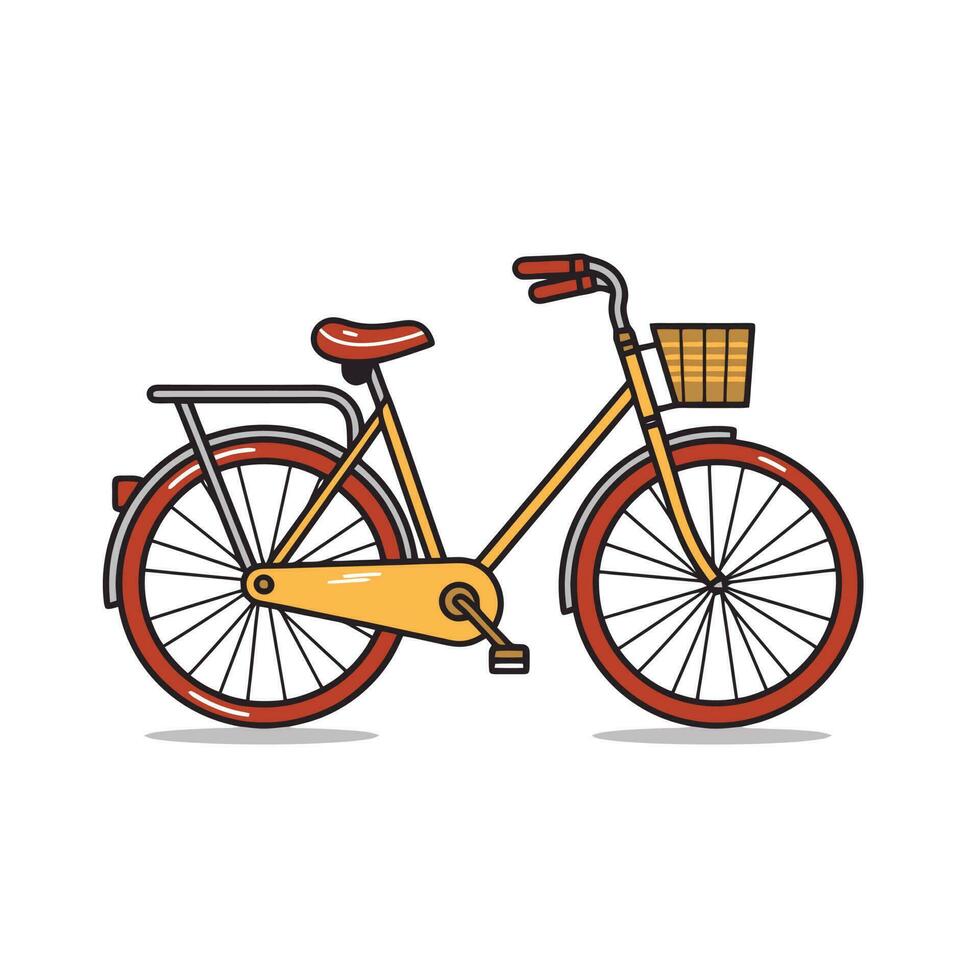 bicicleta icono diseño bicicleta ilustración vehículo dibujos animados vector gráfico