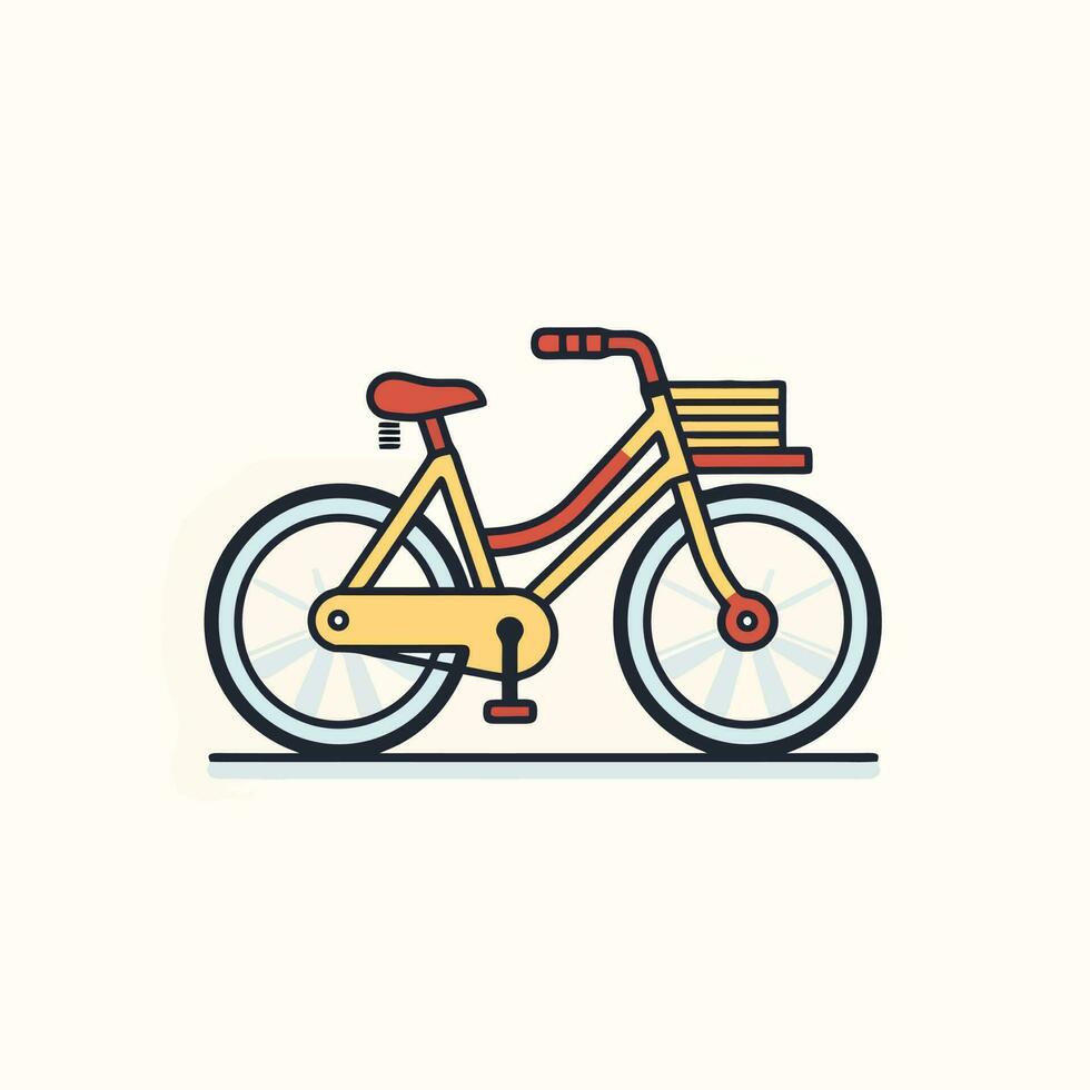 bicicleta icono diseño bicicleta ilustración vehículo dibujos animados vector gráfico