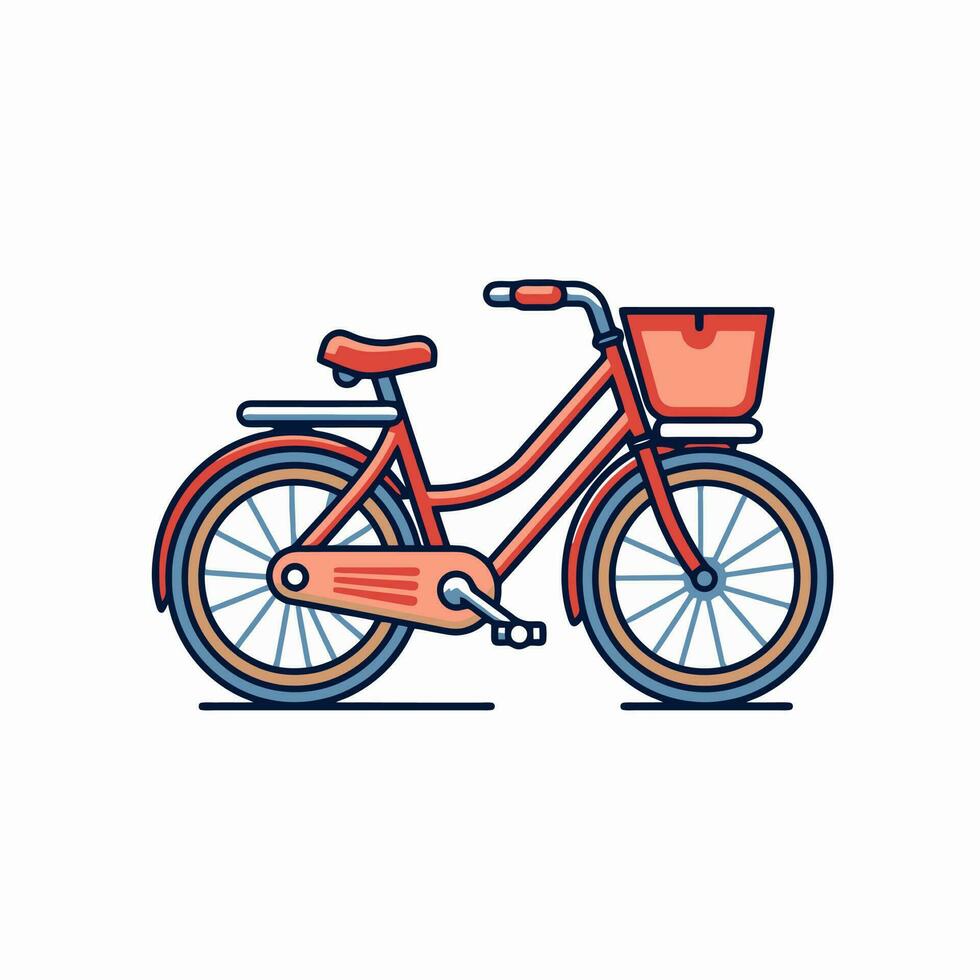 bicicleta icono diseño bicicleta ilustración vehículo dibujos animados vector gráfico