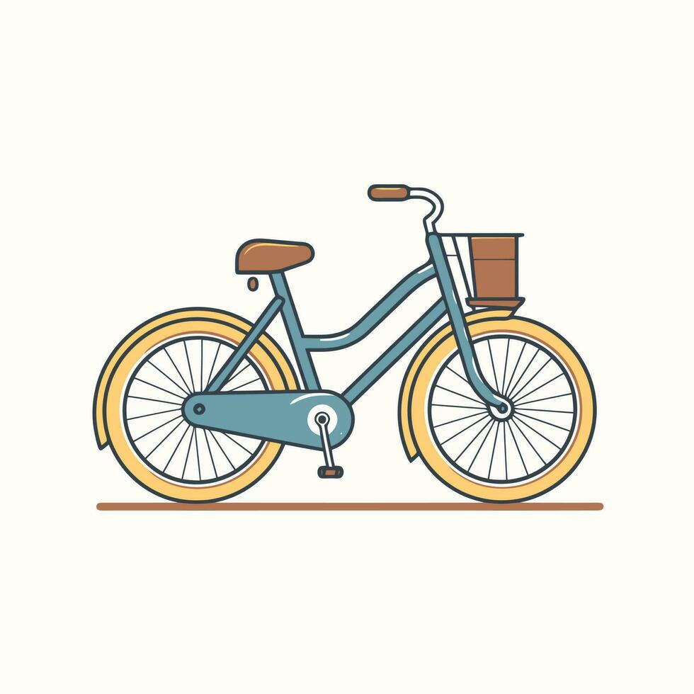 bicicleta icono diseño bicicleta ilustración vehículo dibujos animados vector gráfico