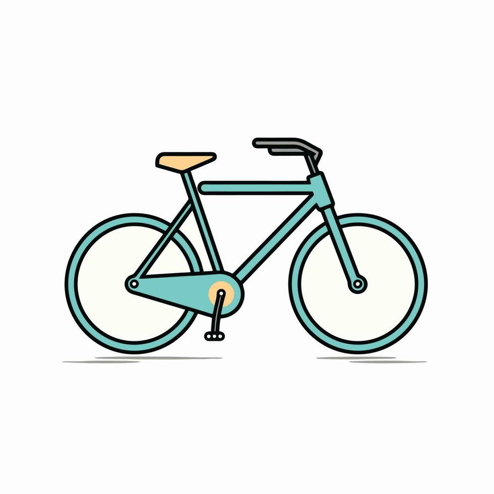 bicicleta icono diseño bicicleta ilustración vehículo dibujos animados vector gráfico