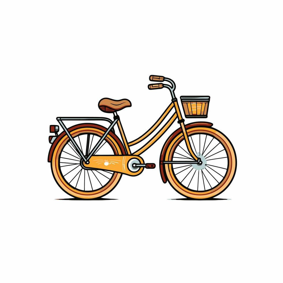 bicicleta icono diseño bicicleta ilustración vehículo dibujos animados vector gráfico