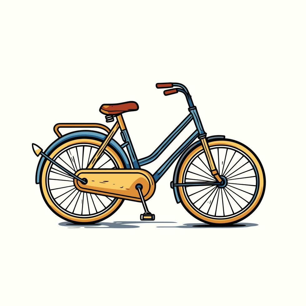 bicicleta icono diseño bicicleta ilustración vehículo dibujos animados vector gráfico