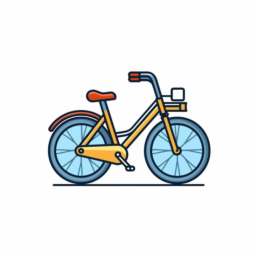 bicicleta icono diseño bicicleta ilustración vehículo dibujos animados vector gráfico