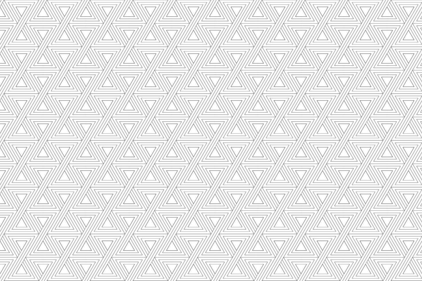 Black triangle pattern, Black abstract geometric background, Vector lines pattern on white background