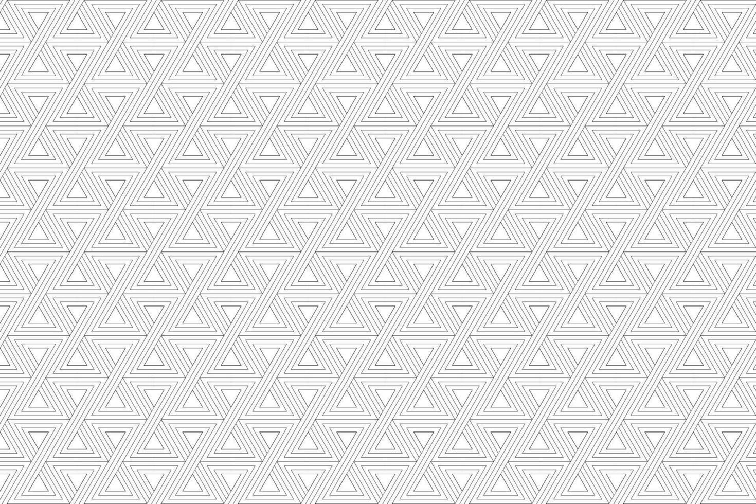 Black triangle pattern, Black abstract geometric background, Vector lines pattern on white background