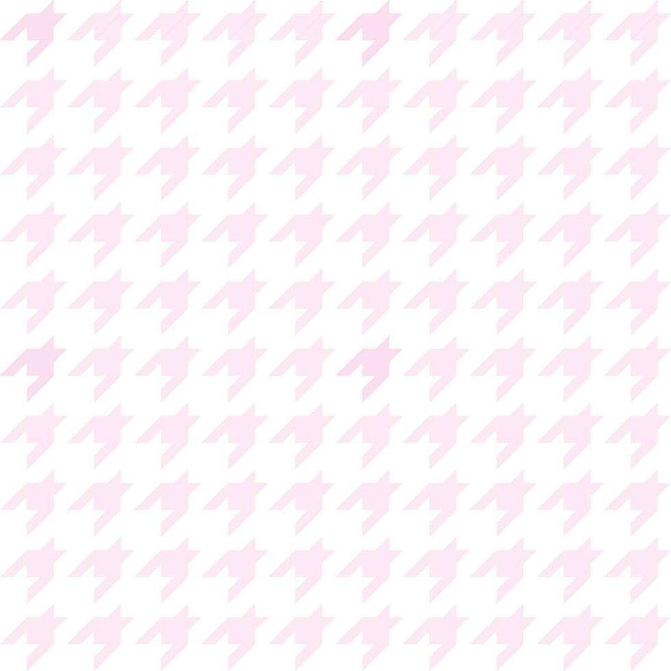 Seamless pattern with pink and white hounds tooth vector