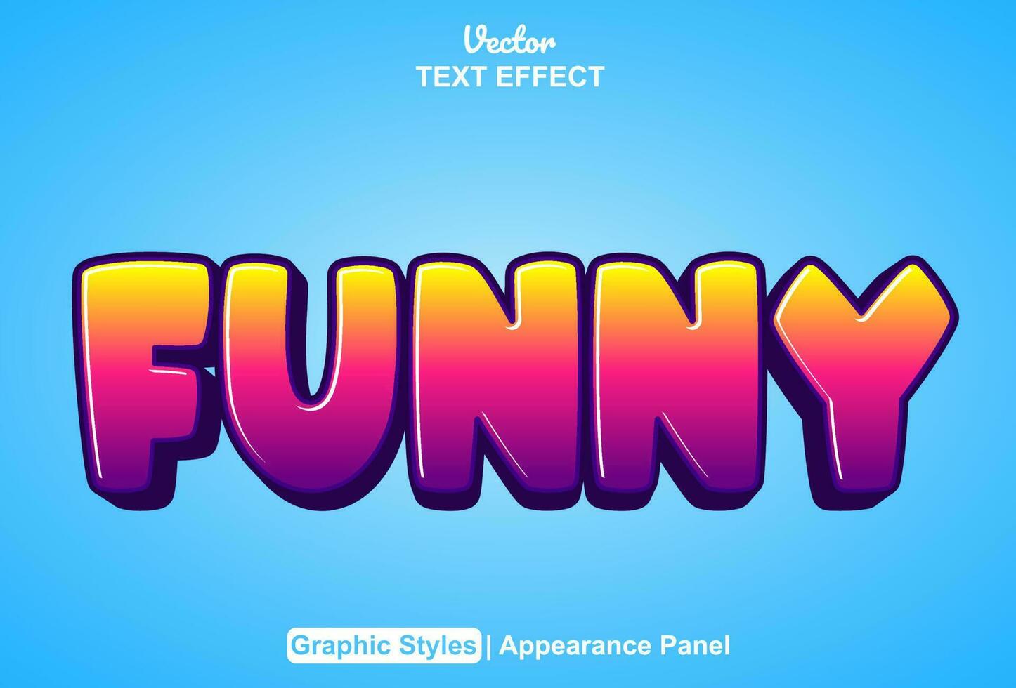 funny text effect with pink graphic style and editable. vector