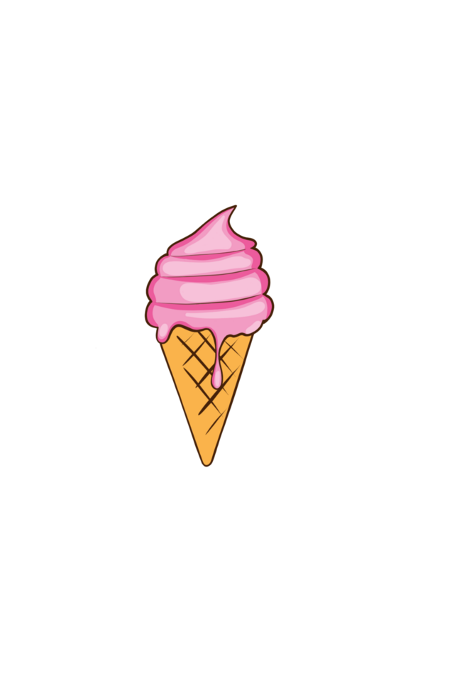 ice cream in a waffle cone png