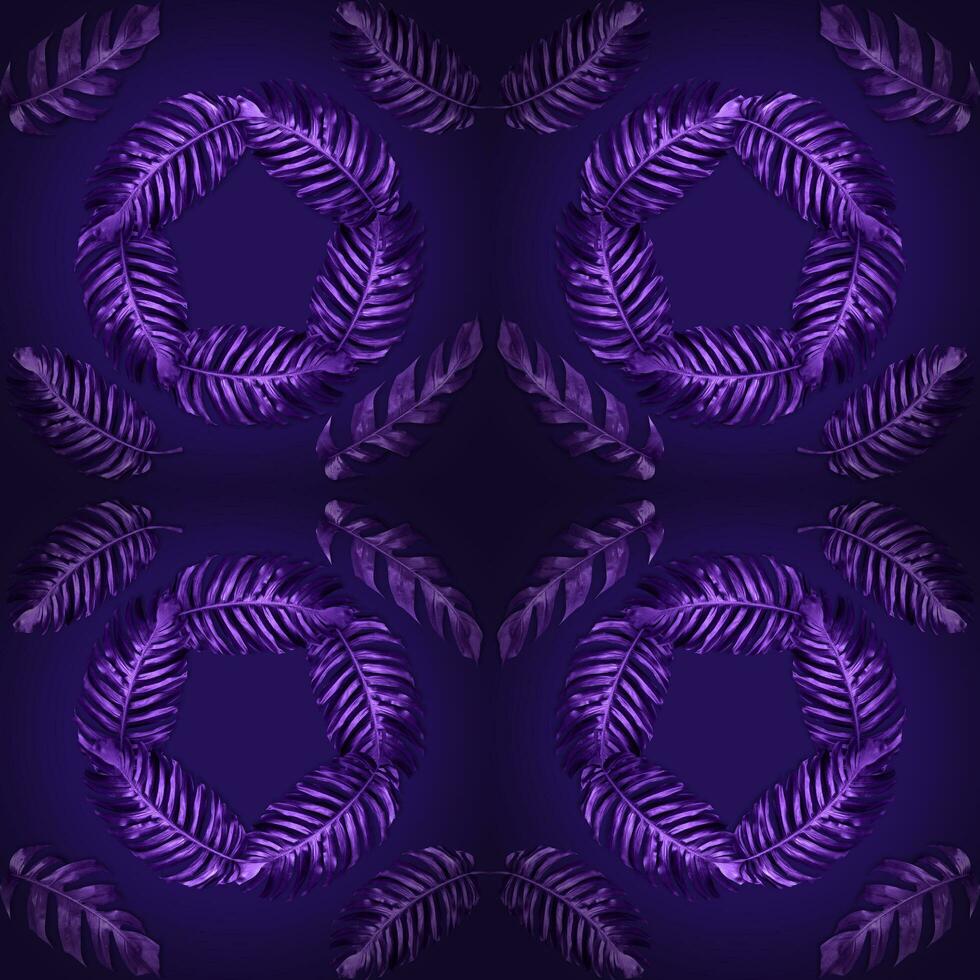 seamless of tropical exotic plant leaf,green leaves pattern are made new color for nature concept,abstract background for textile and fabric design photo