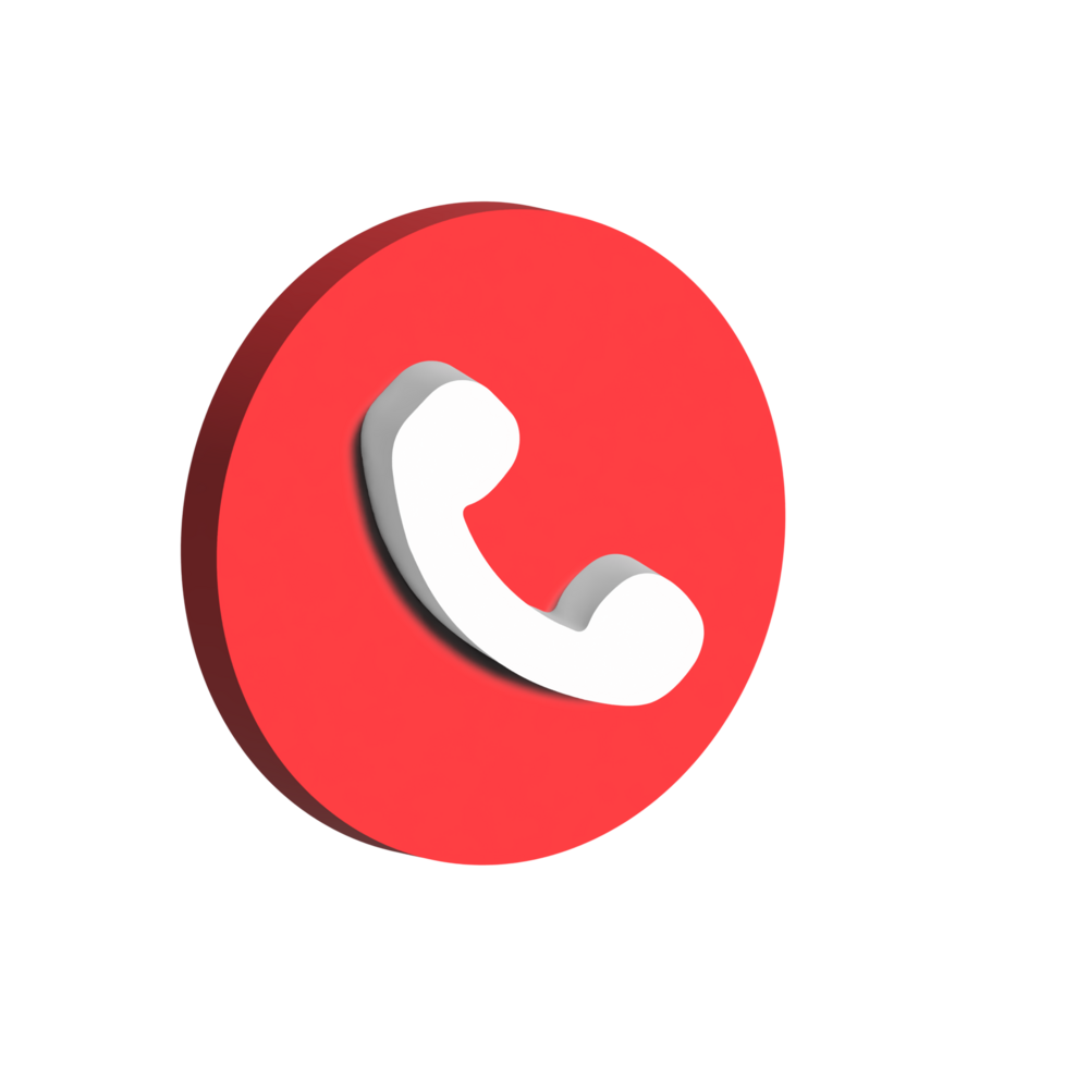 Free PNG 3D Call Icon, social media icon