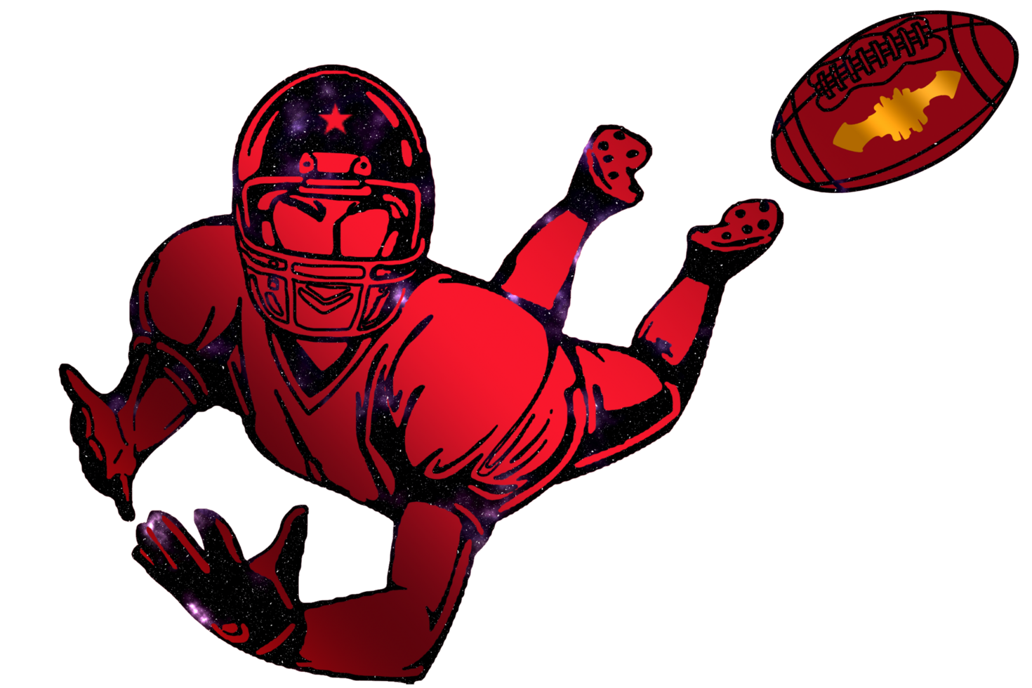icon player football jump catch ball png