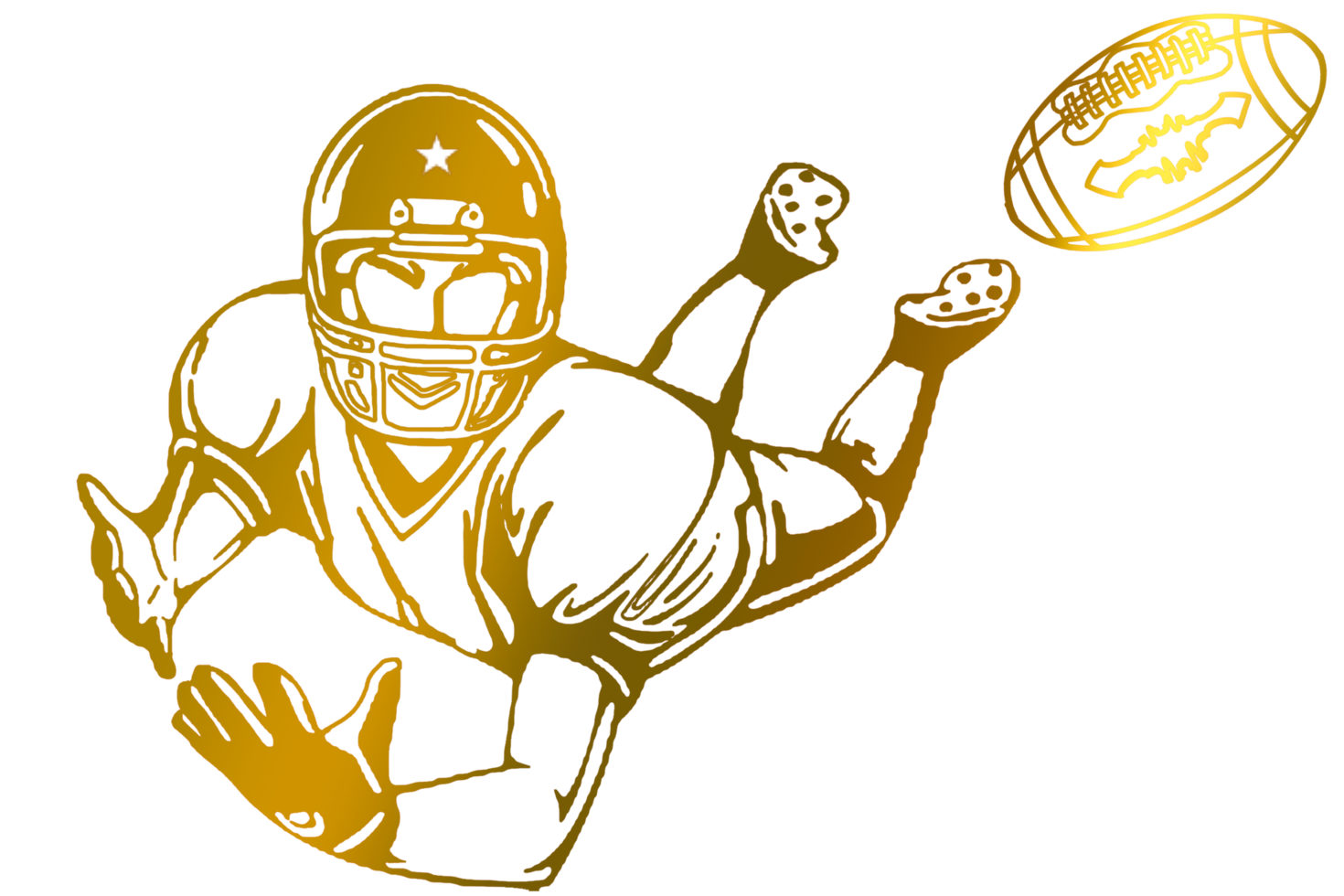 icon player football jump catch ball png