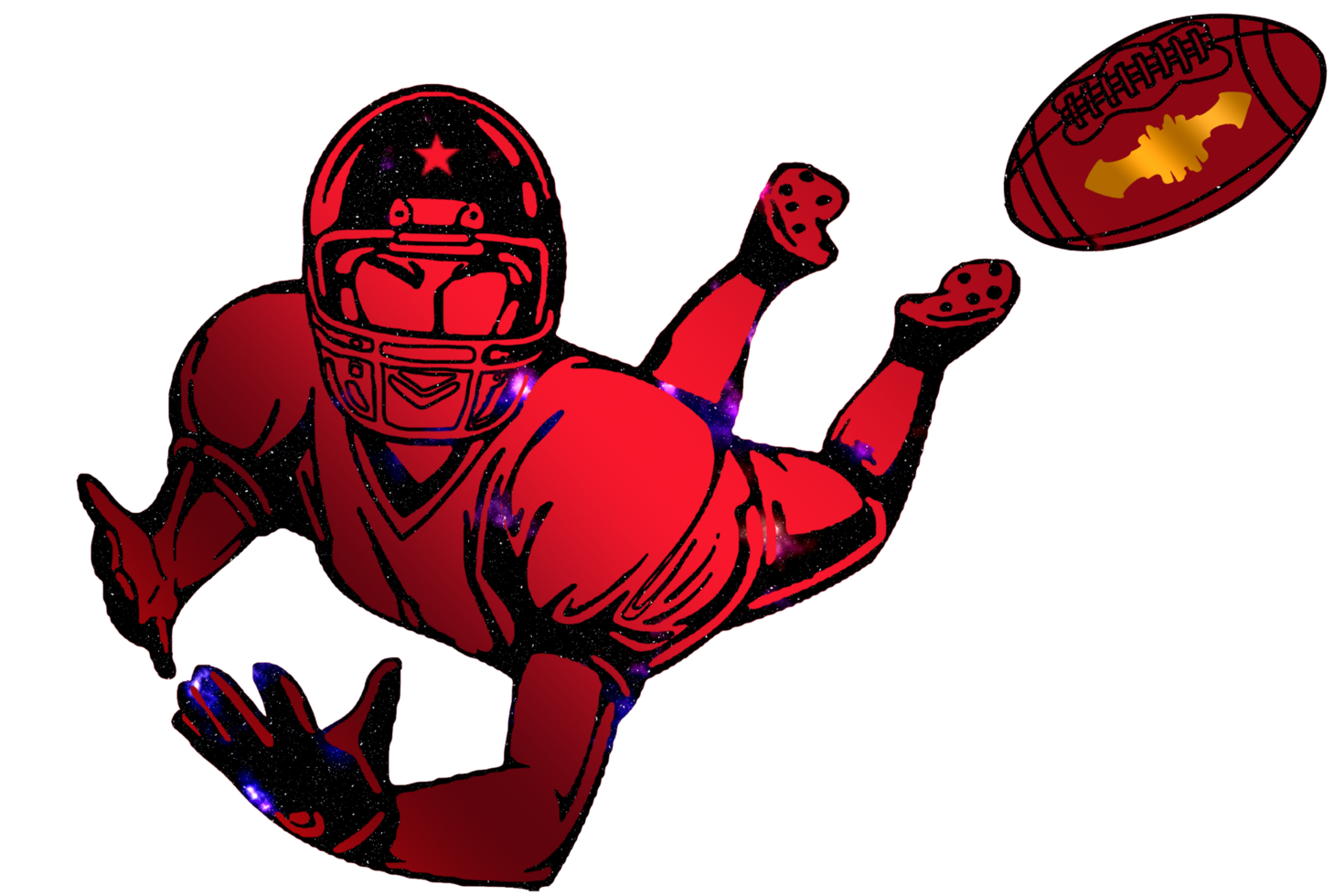 icon player football jump catch ball png