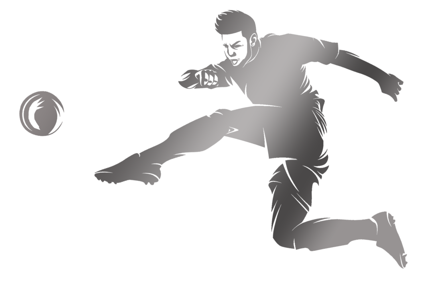 icon player kicking ball png