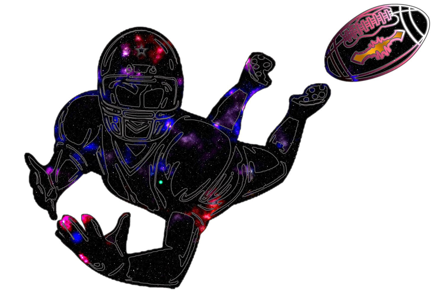 icon player football jump catch ball png