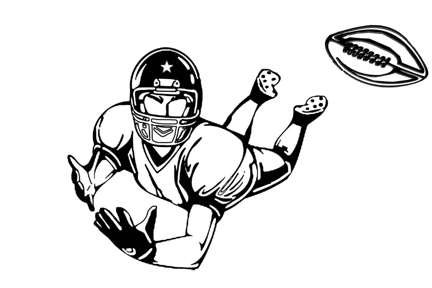 icon player football jump catch ball png