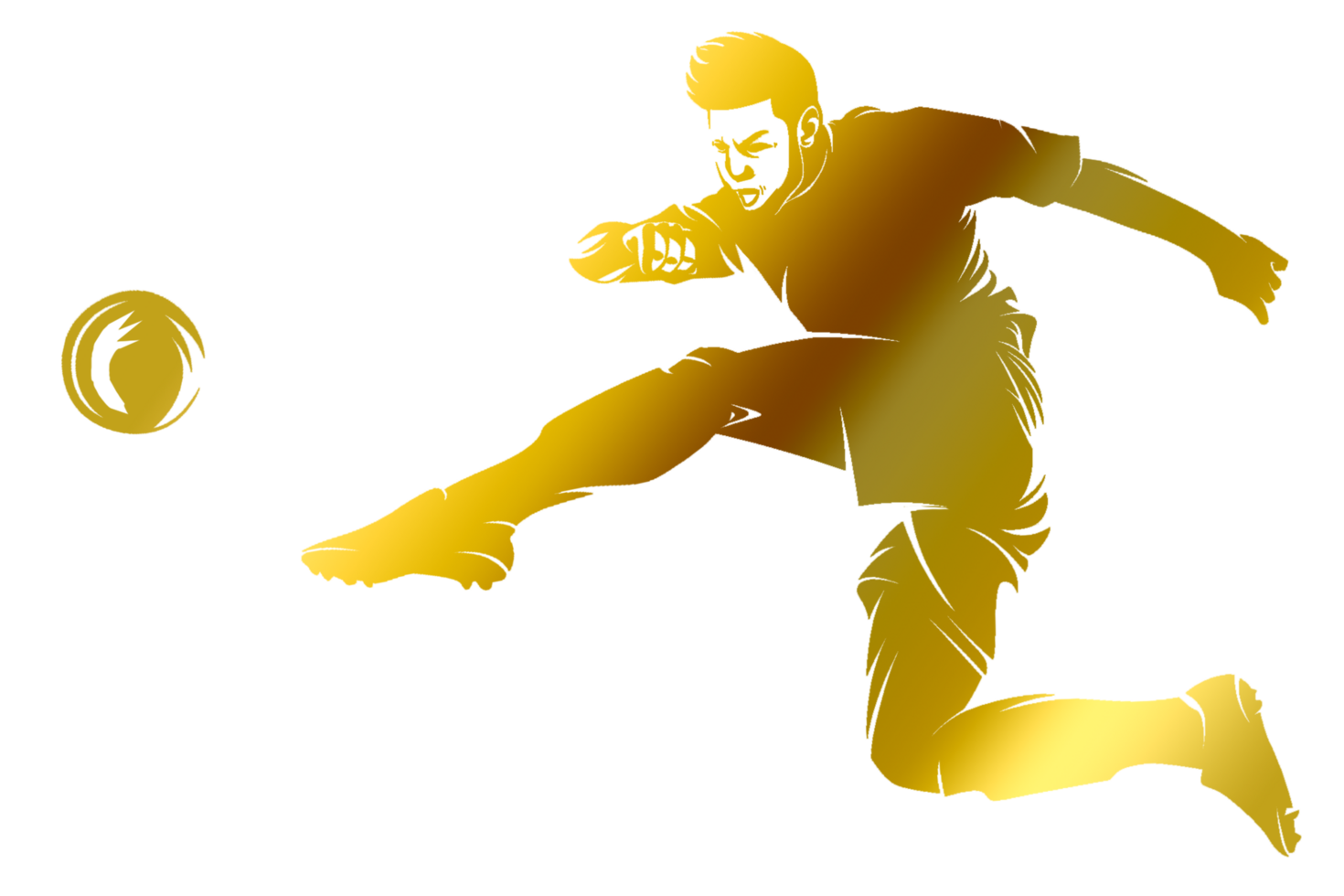 icon player kicking ball png