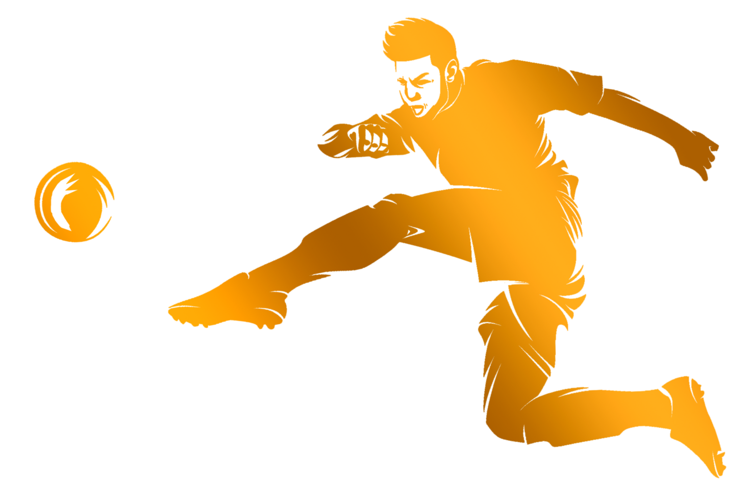 icon player kicking ball png