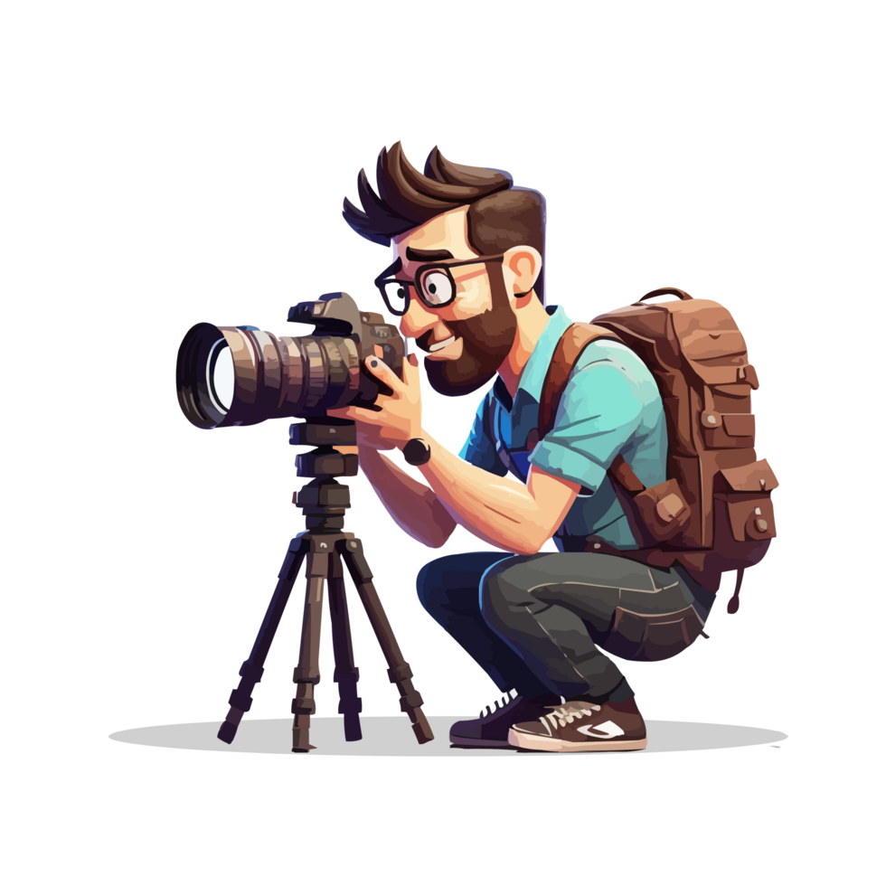 Camera and photographer png