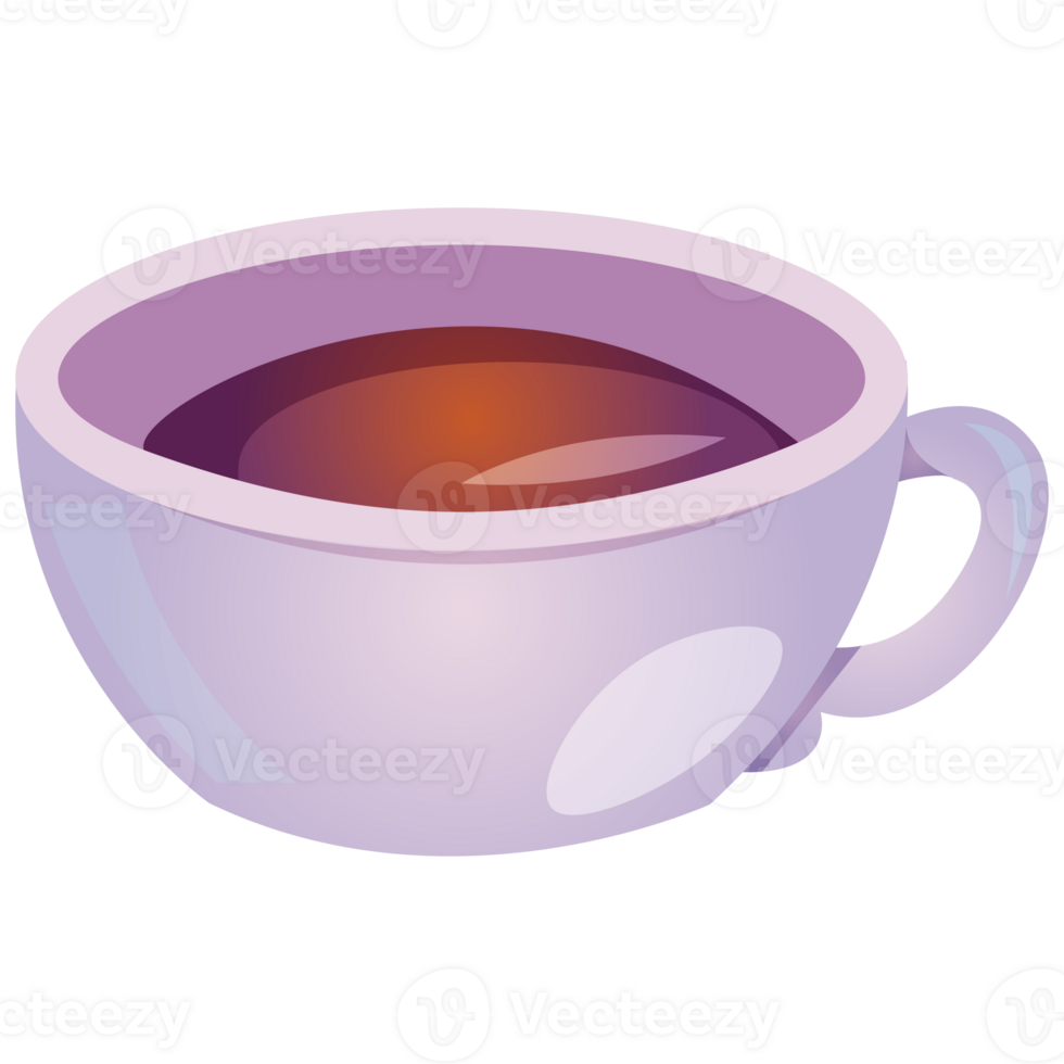 Coffee cup icon. Cartoon cup with coffee illustration. Coffee cup logo png