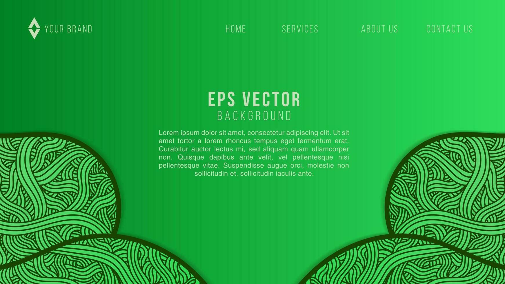 Abstract Green liquid doodle background web design. Modern background design. gradient color. Green Dynamic Waves. Fluid shapes composition. Fit for website, banners, wallpapers, brochure, posters vector