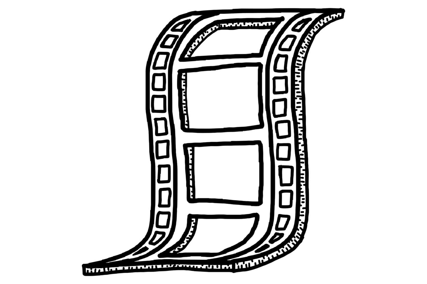 Kino Zeichen Symbol - - Film rollen - - Negativ Film png