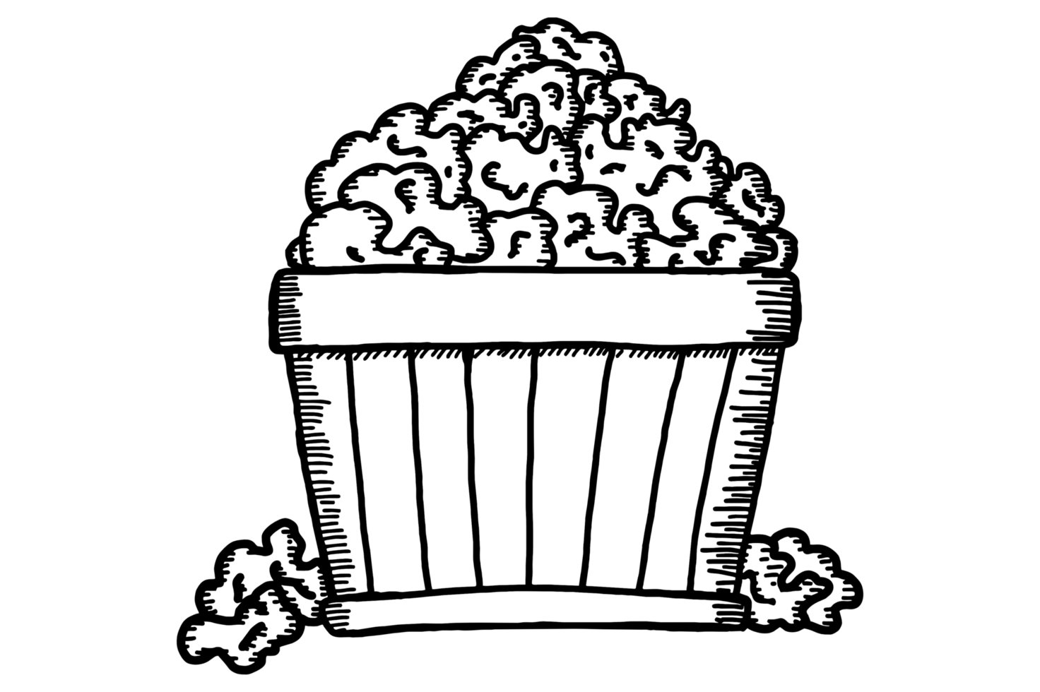 Cinema Sign Icon - Popcorn png