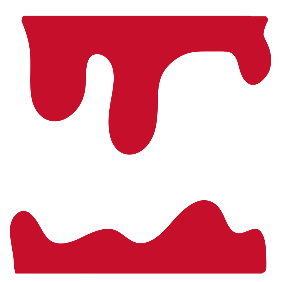 Blob border With red colour png