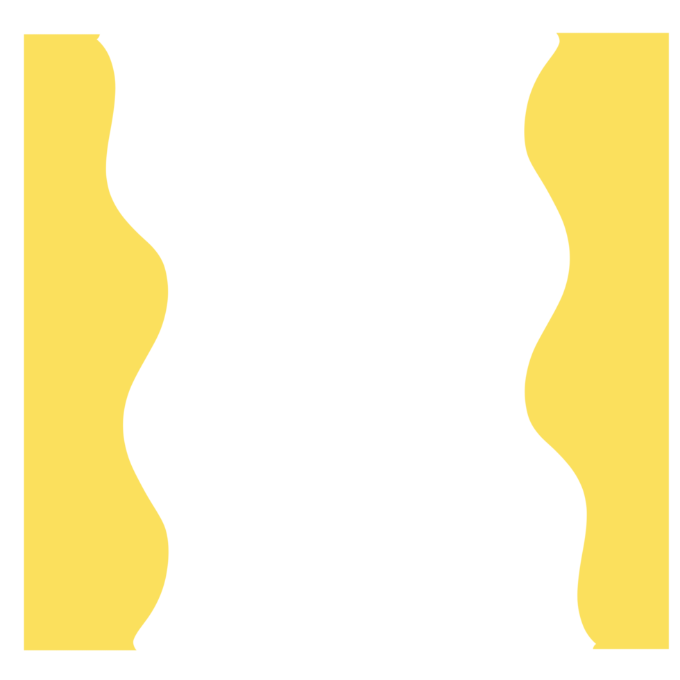 Blob border With Yellow colour png