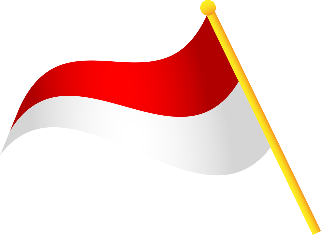 indonesia or monaco wavy flag png