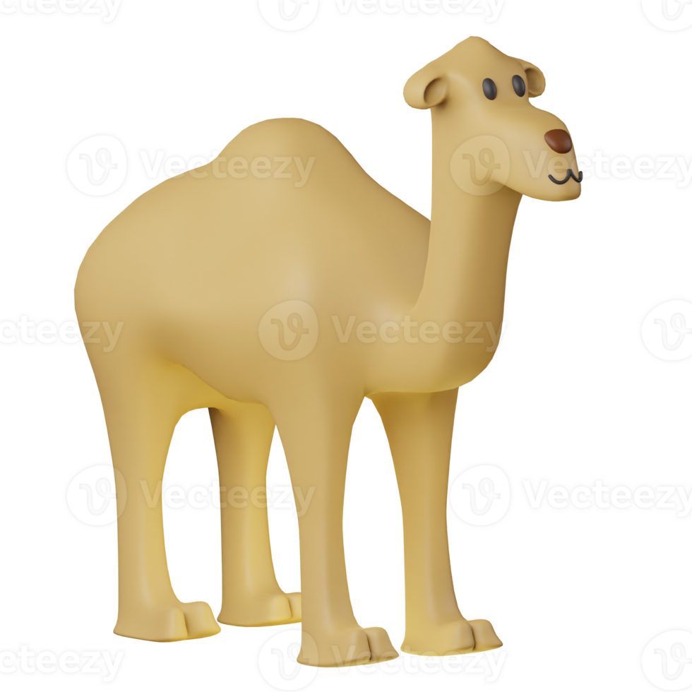 3d icon camel eid adha muslim object illustration concept icon render png