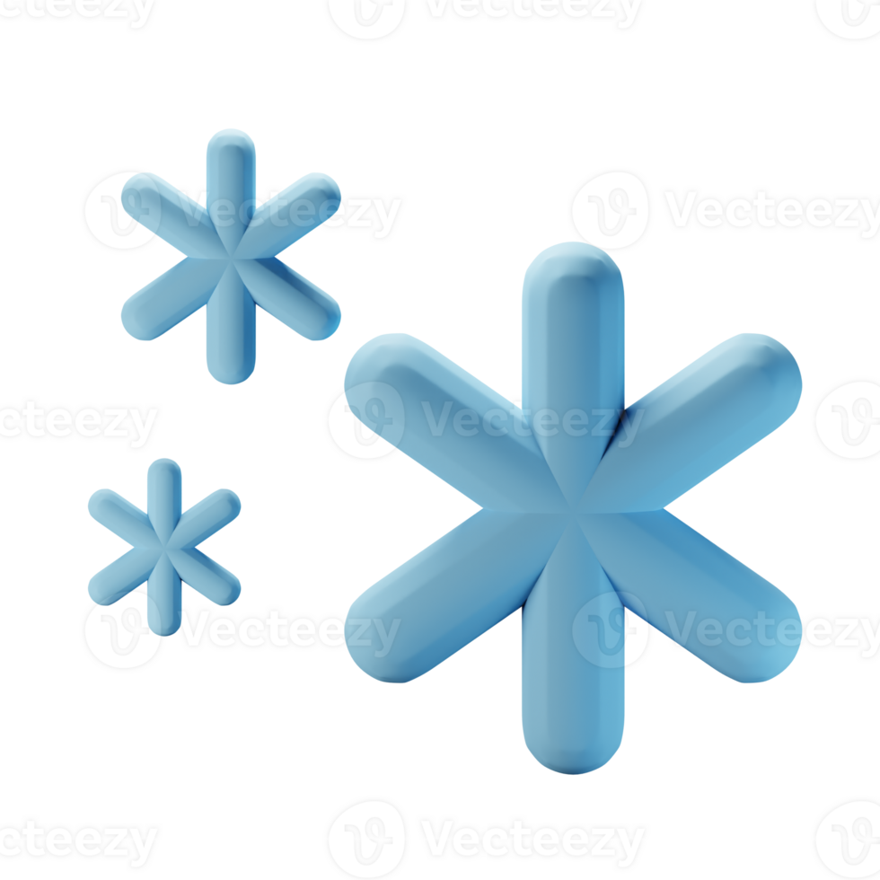 3d icon snowfall weather forecast illustration concept icon render png